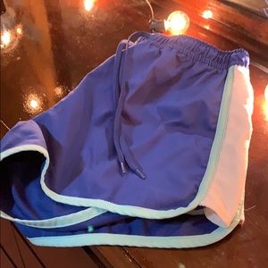 Blue sports shorts